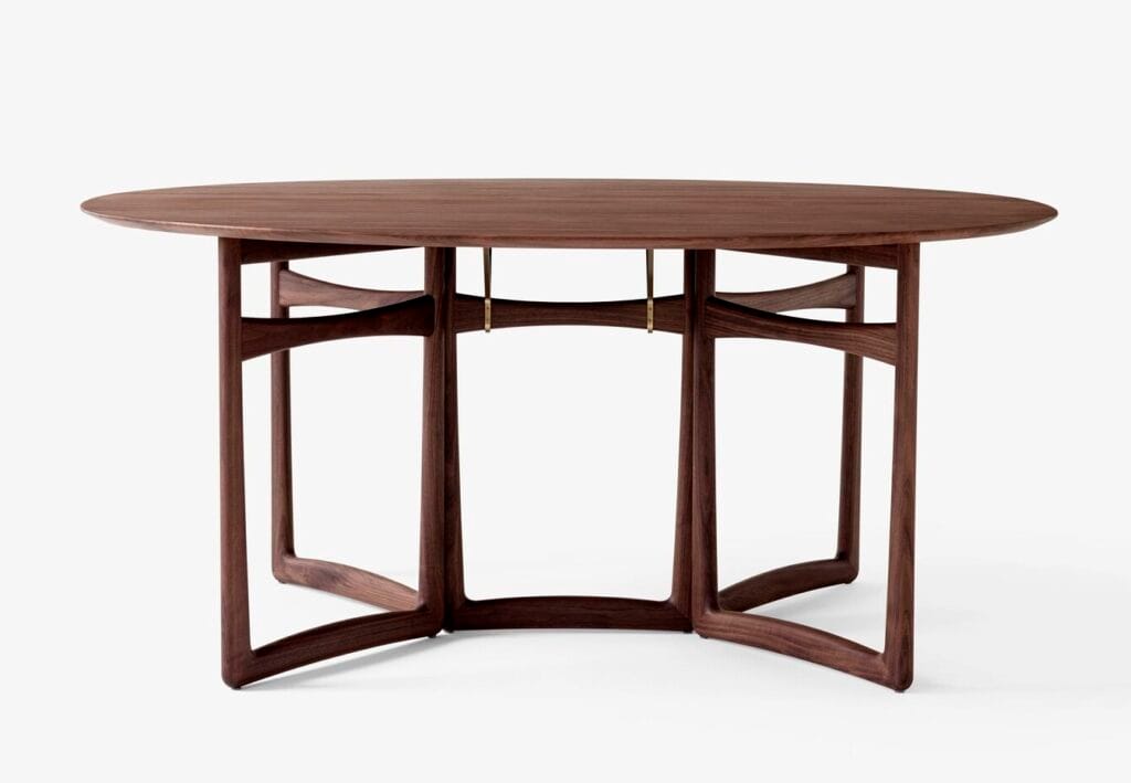 mid century drop leaf dining table_The Velvet Atlas